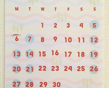 4月の営業カレンダー♫